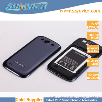 Cheap Mtk6577 Android Phone with 5.5inch IPS Dual Camera